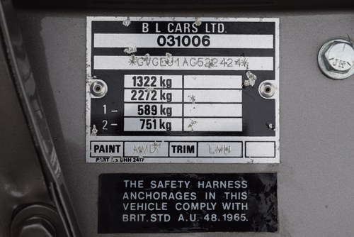 1981 MGB GT LE En venta (imagen 119 de 153)