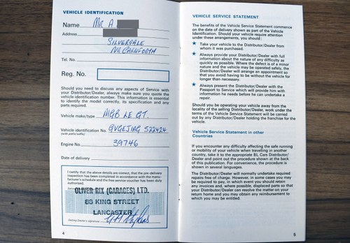 1981 MGB GT LE En venta (imagen 150 de 153)