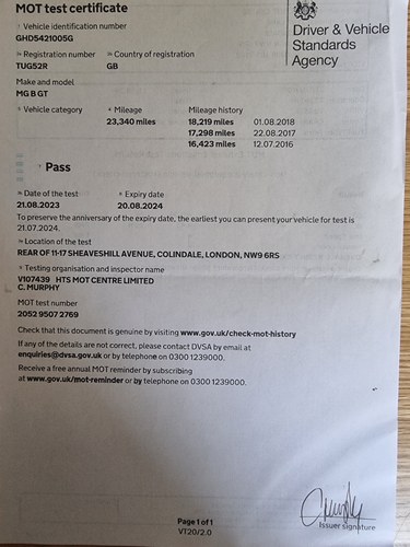 1977 MGB GT zum Verkauf (Bild 131 von 139)