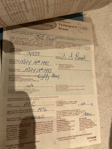 NO RESERVE - 1975 MGB GT Jubilee Edition Restoration Project In vendita (immagine 123 di 132)