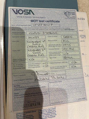 NO RESERVE - 1975 MGB GT Jubilee Edition Restoration Project In vendita (immagine 126 di 132)