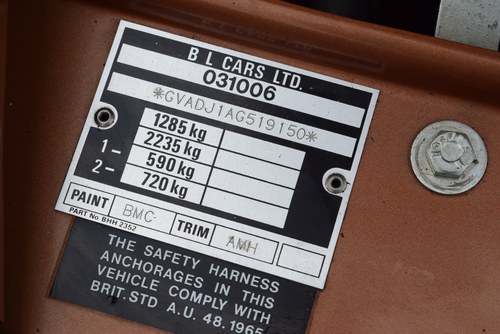 1981 MGB Limited Edition Roadster For Sale (picture 87 of 109)