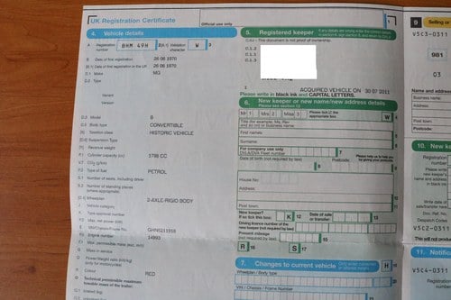 1970 MGB Roadster For Sale (picture 107 of 107)