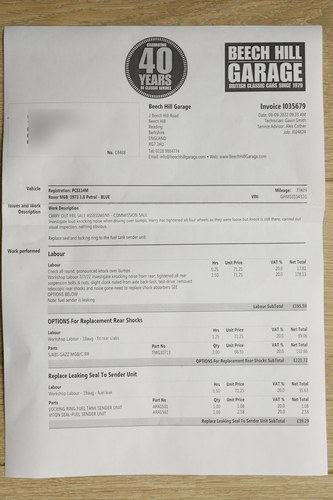 1973 MGB Roadster In vendita (immagine 163 di 179)