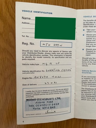 1981 MGB LE à vendre (picture 194 of 209)