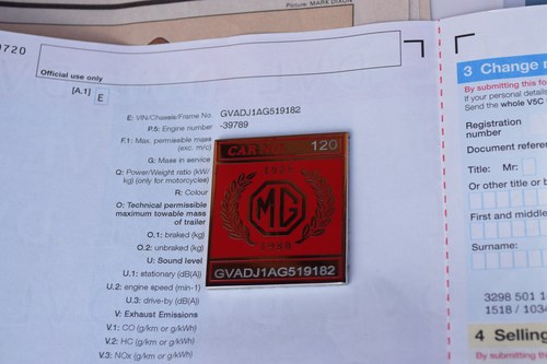 1981 MGB Roadster Limited Edition à vendre (picture 119 of 123)