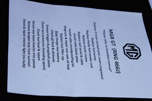 1971 MGB GT Coupe En venta (imagen 103 de 111)