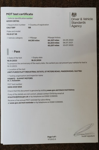 1976 MGB GT V8 For Sale (picture 188 of 194)