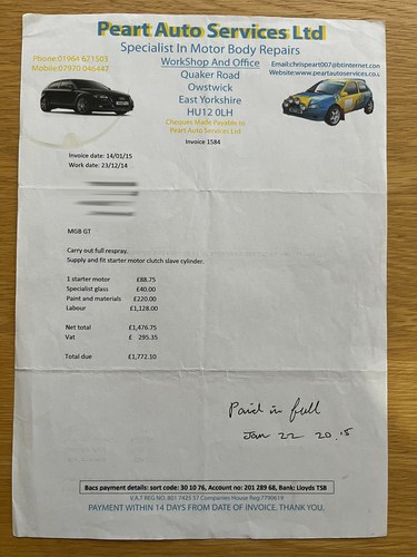 1975 MG B GT Jubilee Edition En venta (imagen 113 de 119)