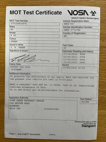 1975 MG B GT Jubilee Edition En venta (imagen 116 de 119)