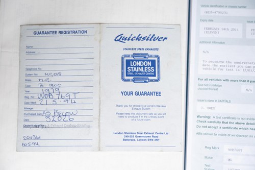 1978 MG B GT In vendita (immagine 159 di 167)