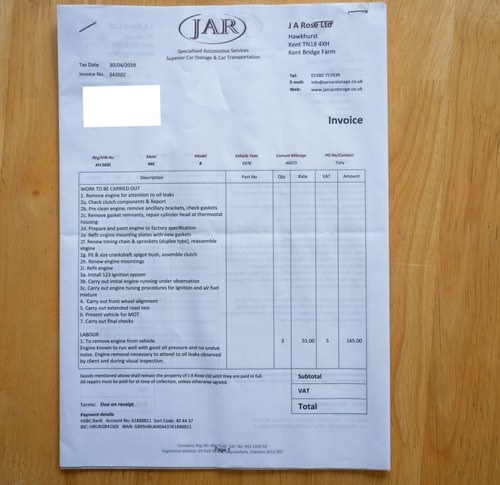 NO RESERVE - 1978 MGB Roadster zum Verkauf (Bild 162 von 201)