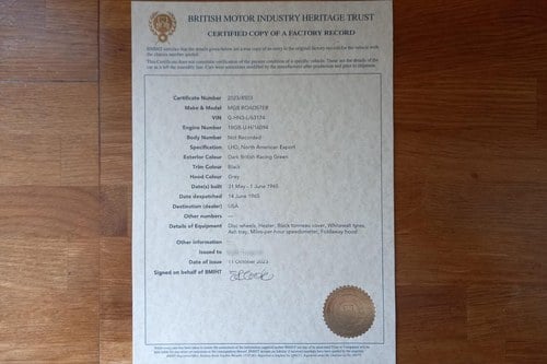 1965 MG MGB Roadster En venta (imagen 169 de 169)