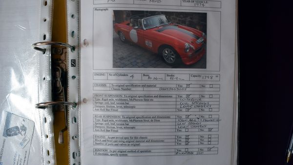 1974 MGB Roadster For Sale (picture :index of 123)