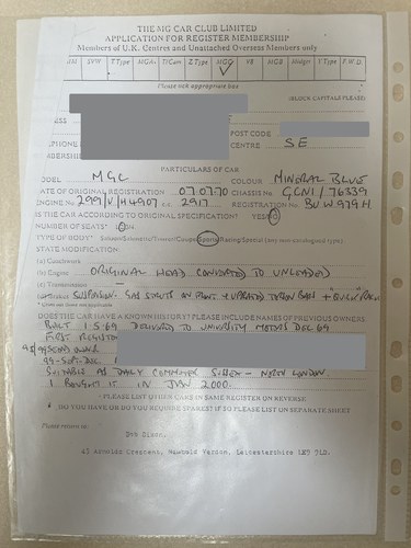 1970 MG C Roadster For Sale (picture 204 of 243)