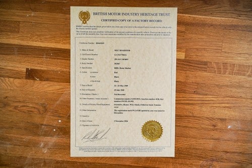 1969 MGC Roadster Te koop (foto 197 van 215)