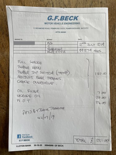 1970 MG MGC For Sale (picture 181 of 189)