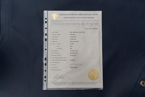 1960 MGA Roadster zum Verkauf (Bild 164 von 170)