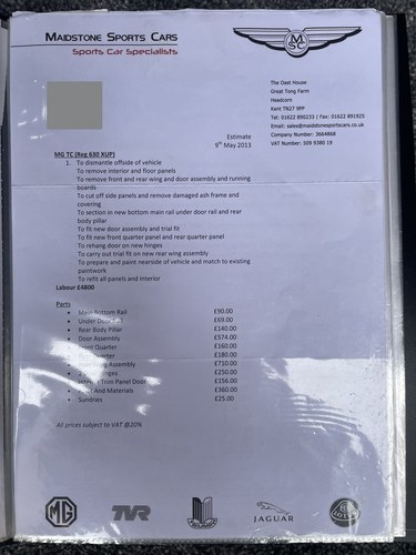 1947 MG TC Midget zum Verkauf (Bild 199 von 206)