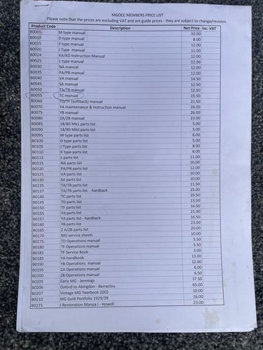 1947 MG TC Midget zum Verkauf (Bild 179 von 206)