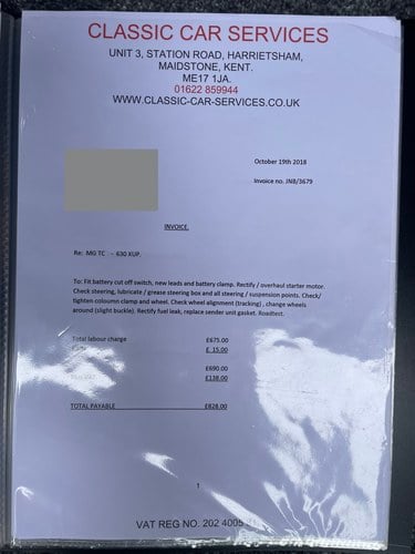 1947 MG TC Midget zum Verkauf (Bild 187 von 206)