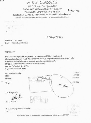 1954 MG TF 1500 zum Verkauf (Bild 126 von 130)