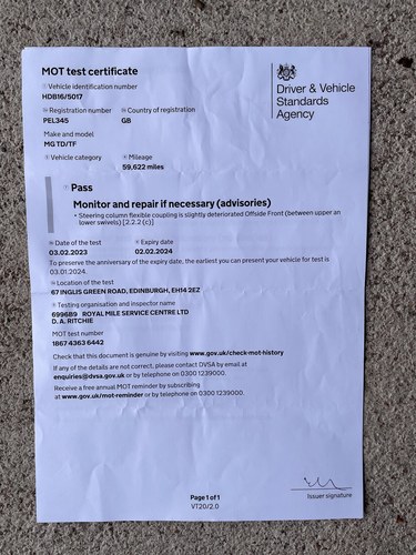 1954 MG TF à vendre (picture 194 of 202)