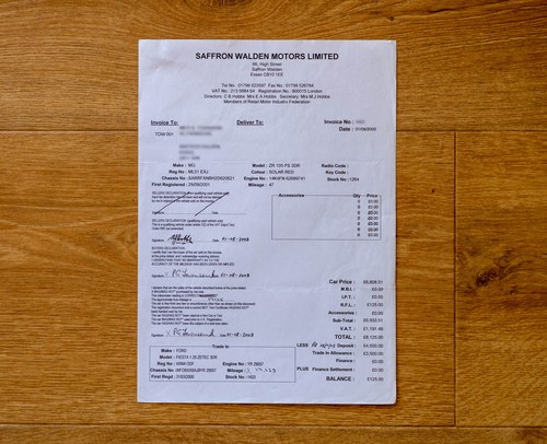 2001 MG ZR Te koop (foto 191 van 206)