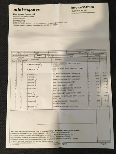 1998 Rover Mini British Open Classic LHD For Sale (picture 171 of 208)