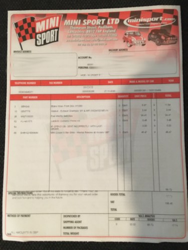 1998 Rover Mini British Open Classic LHD For Sale (picture 174 of 208)