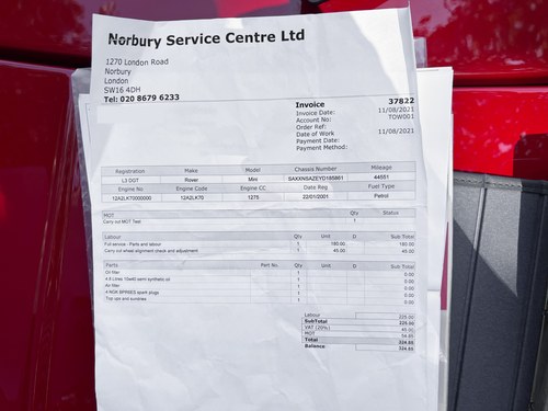 NO RESERVE - 2001 Rover Mini Seven (Retro Evocation) Te koop (foto 171 van 178)