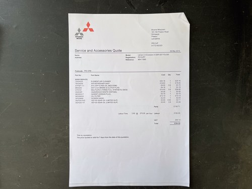 2012 Mitsubishi Lancer Evo X GSR FQ-330 GA à vendre (picture 137 of 142)