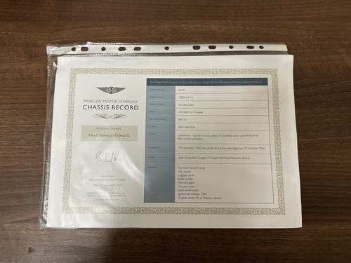 1983 Morgan 4/4 1600 CVH Four-Seater In vendita (immagine 121 di 133)