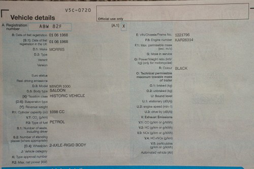 1968 Morris Minor 1000 For Sale (picture 189 of 238)