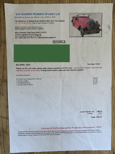 1936 Morris 8 Tourer à vendre (picture 186 of 195)