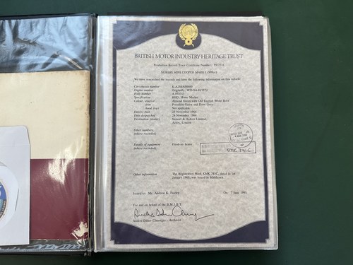 1964 Morris Minor Cooper Mk 1 For Sale (picture 141 of 143)