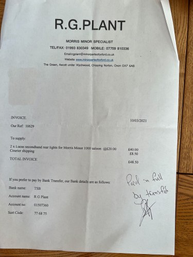 1961 Morris Minor 1000 Four Door Saloon En venta (imagen 99 de 123)