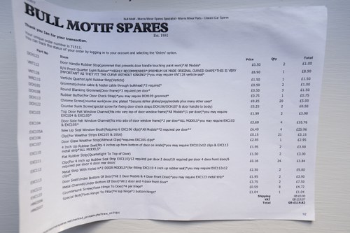 NO RESERVE - 1967 Morris Traveller Project En venta (imagen 98 de 99)