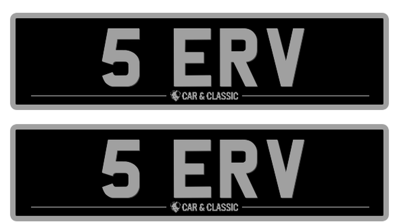 Private Registration - 5 ERV In vendita (immagine 1 di 2)
