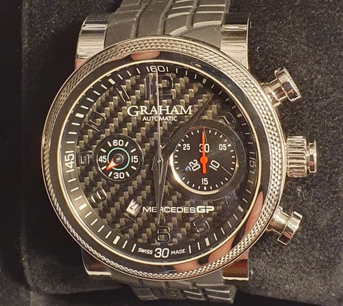 Graham Mercedes GP Trackmaster Chronograph Watch En venta (imagen 18 de 32)