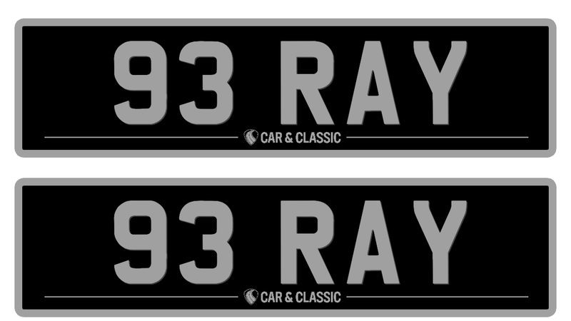 Private Registration -  93 RAY For Sale (picture 1 of 1)