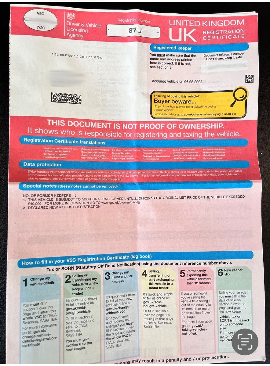New Keeper Dvla Category N What Is A Vehicle Log Book (V5C)? Rated