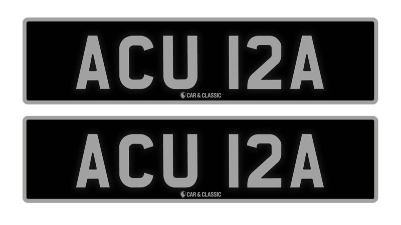 Private Reg Plate - ACU 12A In vendita (immagine 1 di 2)