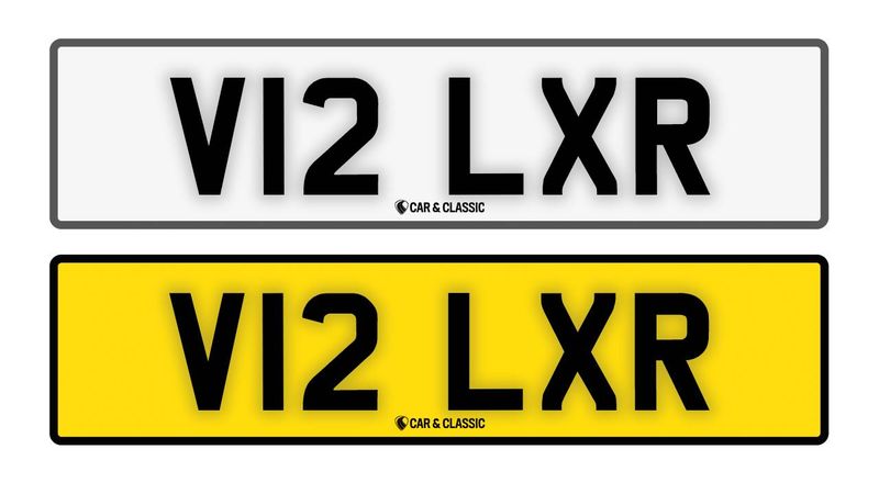 Private Reg Plate - V12 LXR In vendita (immagine 1 di 1)