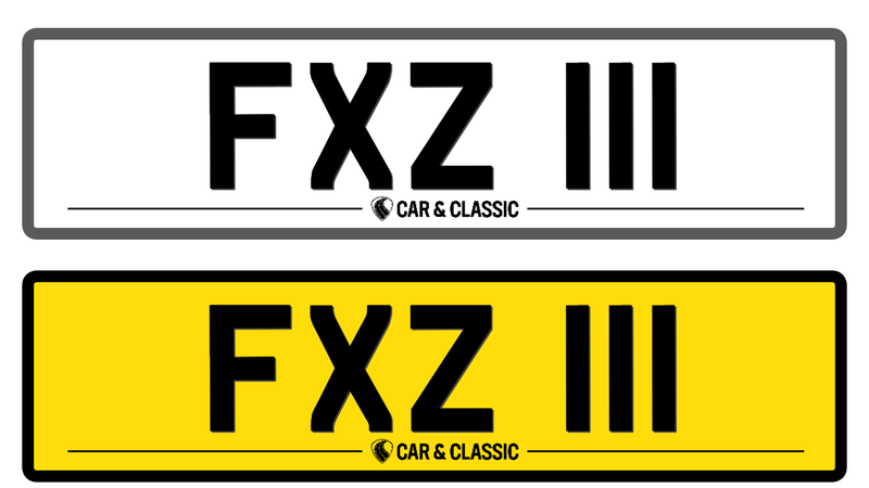 Private Registration -  FXZ 111 In vendita (immagine 1 di 3)