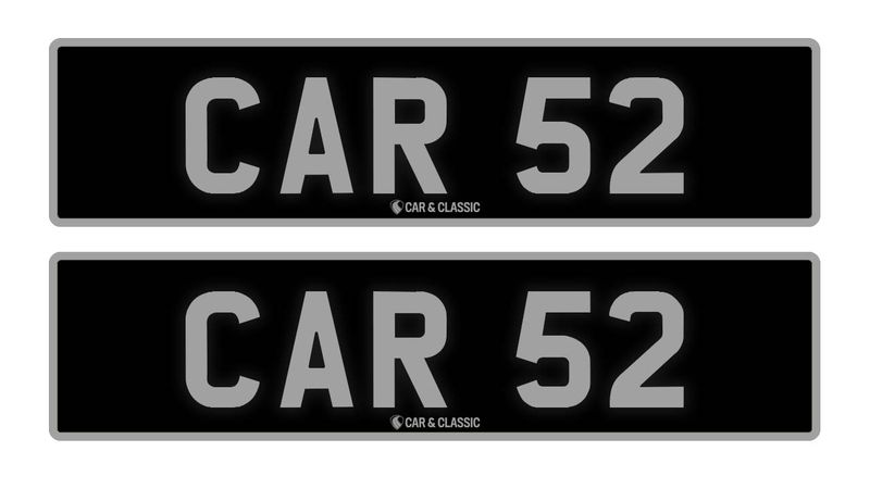 Private Registration Plate- CAR 52 For Sale (picture 1 of 2)