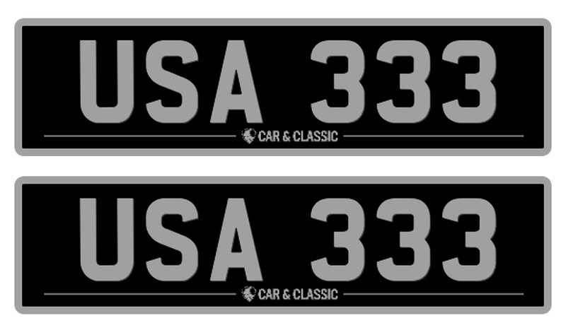 Private Registration - USA 333 For Sale (picture 1 of 3)