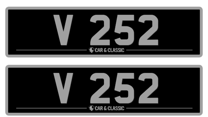 Private Registration -  V 252 For Sale (picture 1 of 2)