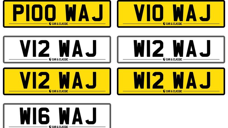 Private Registrations - WAJ Collection x 5 In vendita (immagine 1 di 11)