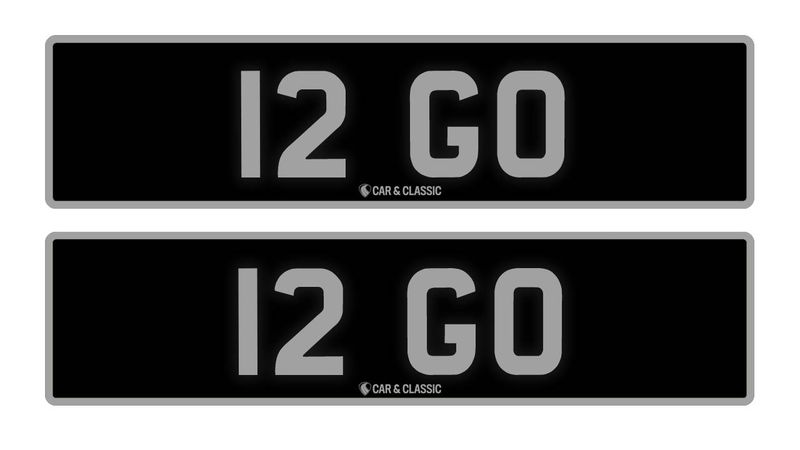 Private Reg Plate - 12 GO For Sale (picture 1 of 2)